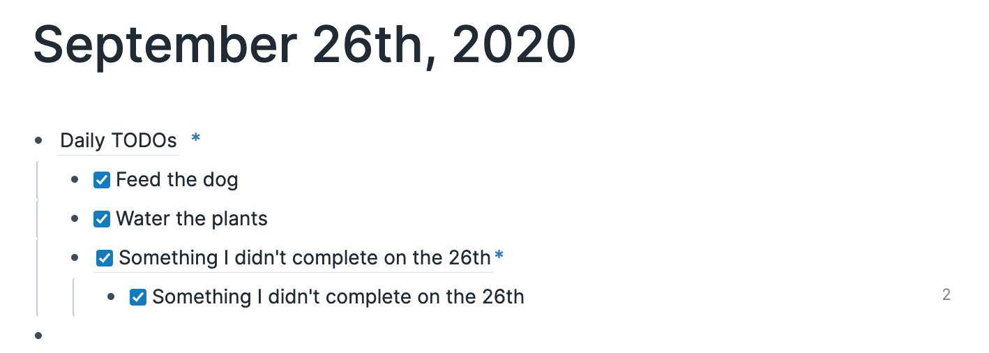 All TODOs checked off